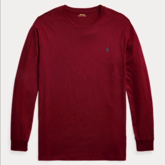Men’s XXL Ralph Lauren Polo cotton jersey , classic wine color, crew neck, NWT. - Picture 1 of 3